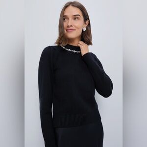 Hyacinthnth House Women’s Black Bejeweled Lucy Sweater